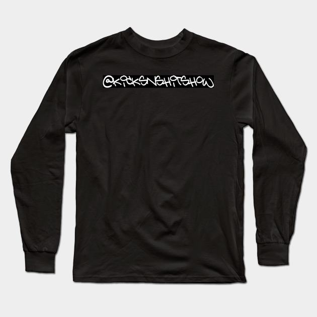 Social Handle_Black Long Sleeve T-Shirt by The Kicks N' Sh*t Show